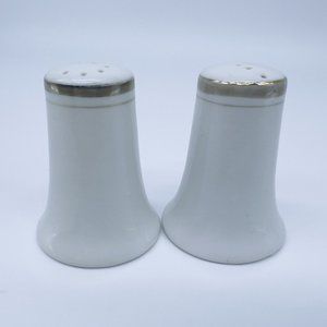 Royalton China Co Salt & Pepper Shaker Set Golden Elegance Porcelain with Plugs